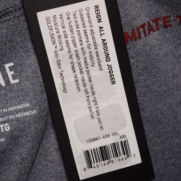 New Rhone Reign All Around Blue Heather Elastic Waist Drawstring Jogger Size XXL - Picture 10 of 11